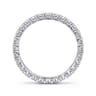 Eternity Band Wedding Ring in 14k White Gold with Round Natural Diamond at Gabriel & Co.
