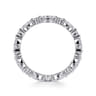 Eternity Band Wedding Ring in 14k White Gold with Marquise Natural Diamond at Gabriel & Co.
