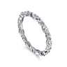 Eternity Band Wedding Ring in 14k White Gold with Marquise Natural Diamond at Gabriel & Co.