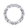 Eternity Band Wedding Ring in 14k White Gold with Marquise Natural Diamond at Gabriel & Co.