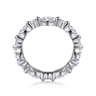Eternity Band Wedding Ring in 14k White Gold with Marquise Natural Diamond at Gabriel & Co.