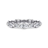 Eternity Band Wedding Ring in 14k White Gold with Marquise Natural Diamond at Gabriel & Co.