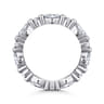 Eternity Band Wedding Ring in 14k White Gold with Marquise Natural Diamond at Gabriel & Co.