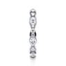 Eternity Band Wedding Ring in 14k White Gold with Marquise Natural Diamond at Gabriel & Co.