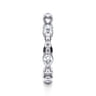 Eternity Band Wedding Ring in 14k White Gold with Marquise Natural Diamond at Gabriel & Co.