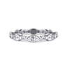 Eternity Band Wedding Ring in 14k White Gold with Marquise Natural Diamond at Gabriel & Co.