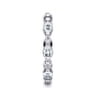 Eternity Band Wedding Ring in 14k White Gold with Marquise Natural Diamond at Gabriel & Co.