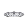 Eternity Band Wedding Ring in 14k White Gold with Marquise Natural Diamond at Gabriel & Co.