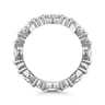 Eternity Band Wedding Ring in 14k White Gold with Marquise Natural Diamond at Gabriel & Co.