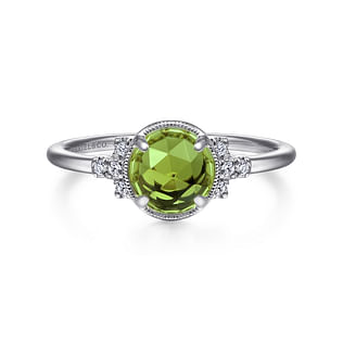 14K-White-Gold-Round-Bezel-Set-Peridot-Ring-with-Diamond-Side-Accents1