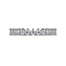 Straight Wedding Ring in 14k White Gold with Round Natural Diamond at Gabriel & Co.