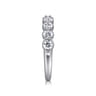 Fancy Wedding Ring in 14k White Gold with Round Natural Diamond at Gabriel & Co.