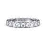Eternity Band Wedding Ring in 14k White Gold with Round Natural Diamond at Gabriel & Co.