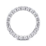 Eternity Band Wedding Ring in 14k White Gold with Round Natural Diamond at Gabriel & Co.