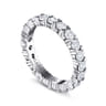 Eternity Band Wedding Ring in 14k White Gold with Round Natural Diamond at Gabriel & Co.