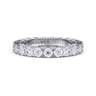 Eternity Band Wedding Ring in 14k White Gold with Round Natural Diamond at Gabriel & Co.