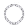 Eternity Band Wedding Ring in 14k White Gold with Round Natural Diamond at Gabriel & Co.