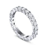 Eternity Band Wedding Ring in 14k White Gold with Round Natural Diamond at Gabriel & Co.