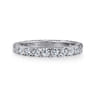 Eternity Band Wedding Ring in 14k White Gold with Round Natural Diamond at Gabriel & Co.