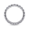 Eternity Band Wedding Ring in 14k White Gold with Round Natural Diamond at Gabriel & Co.