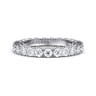 Eternity Band Wedding Ring in 14k White Gold with Round Natural Diamond at Gabriel & Co.