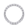 Eternity Band Wedding Ring in 14k White Gold with Round Natural Diamond at Gabriel & Co.