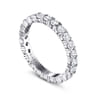 Eternity Band Wedding Ring in 14k White Gold with Round Natural Diamond at Gabriel & Co.