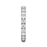 Eternity Band Wedding Ring in 14k White Gold with Round Natural Diamond at Gabriel & Co.