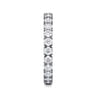 Eternity Band Wedding Ring in 14k White Gold with Round Natural Diamond at Gabriel & Co.