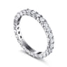 Eternity Band Wedding Ring in 14k White Gold with Round Natural Diamond at Gabriel & Co.