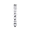 Eternity Band Wedding Ring in 14k White Gold with Round Natural Diamond at Gabriel & Co.