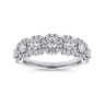 Fancy Wedding Ring in 14k White Gold with Round Natural Diamond at Gabriel & Co.