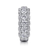 Fancy Wedding Ring in 14k White Gold with Round Natural Diamond at Gabriel & Co.