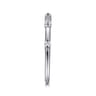 Straight Wedding Ring in 14k White Gold with Round Natural Diamond at Gabriel & Co.