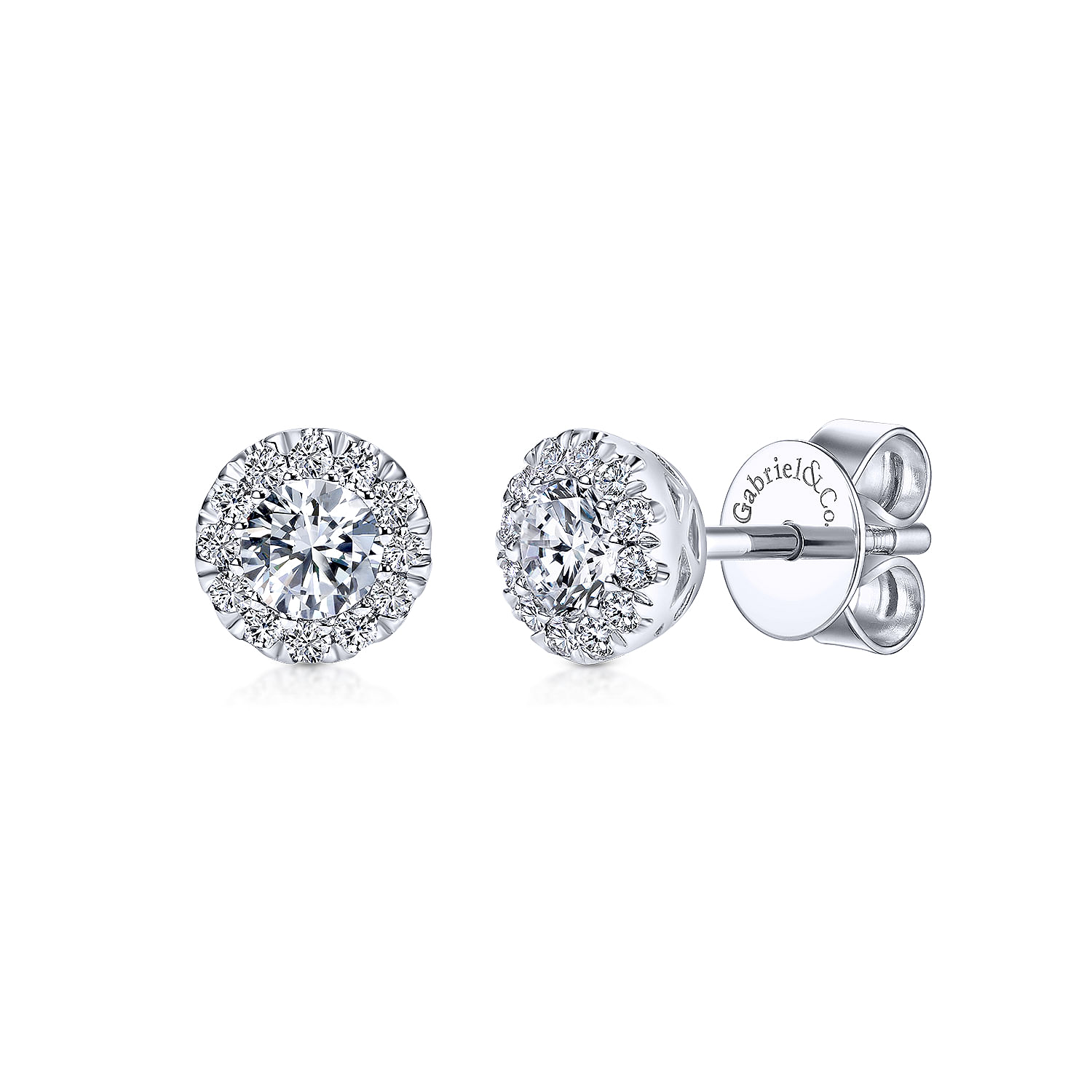 5.00 Ct Diamond Halo Gift Stud Earrings shops 14k White Gold Push Back Value 595