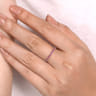 14K White Gold Ruby Stackable Ring