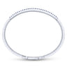 14K White Gold Sapphire Bangle