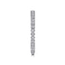 14K White Gold Scalloped Stackable Diamond Band Ring - 0.1 ct