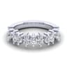 Fancy Wedding Ring in 14k White Gold with Round Natural Diamond at Gabriel & Co.