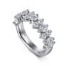 Fancy Wedding Ring in 14k White Gold with Round Natural Diamond at Gabriel & Co.