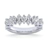 Fancy Wedding Ring in 14k White Gold with Round Natural Diamond at Gabriel & Co.