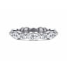 Eternity Band Wedding Ring in 14k White Gold with Marquise Natural Diamond at Gabriel & Co.