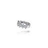 14K White Gold Single Diamond Ear Cuff - 0.35 ct