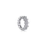 14K White Gold Single Diamond Ear Cuff - 0.35 ct