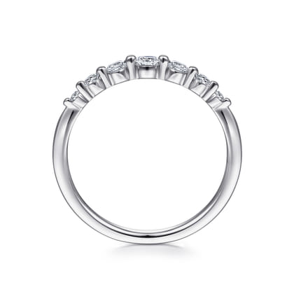 14K White Gold Single Prong Diamond Ring
