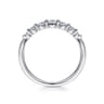 14K White Gold Single Prong Diamond Ring - 0.25 ct