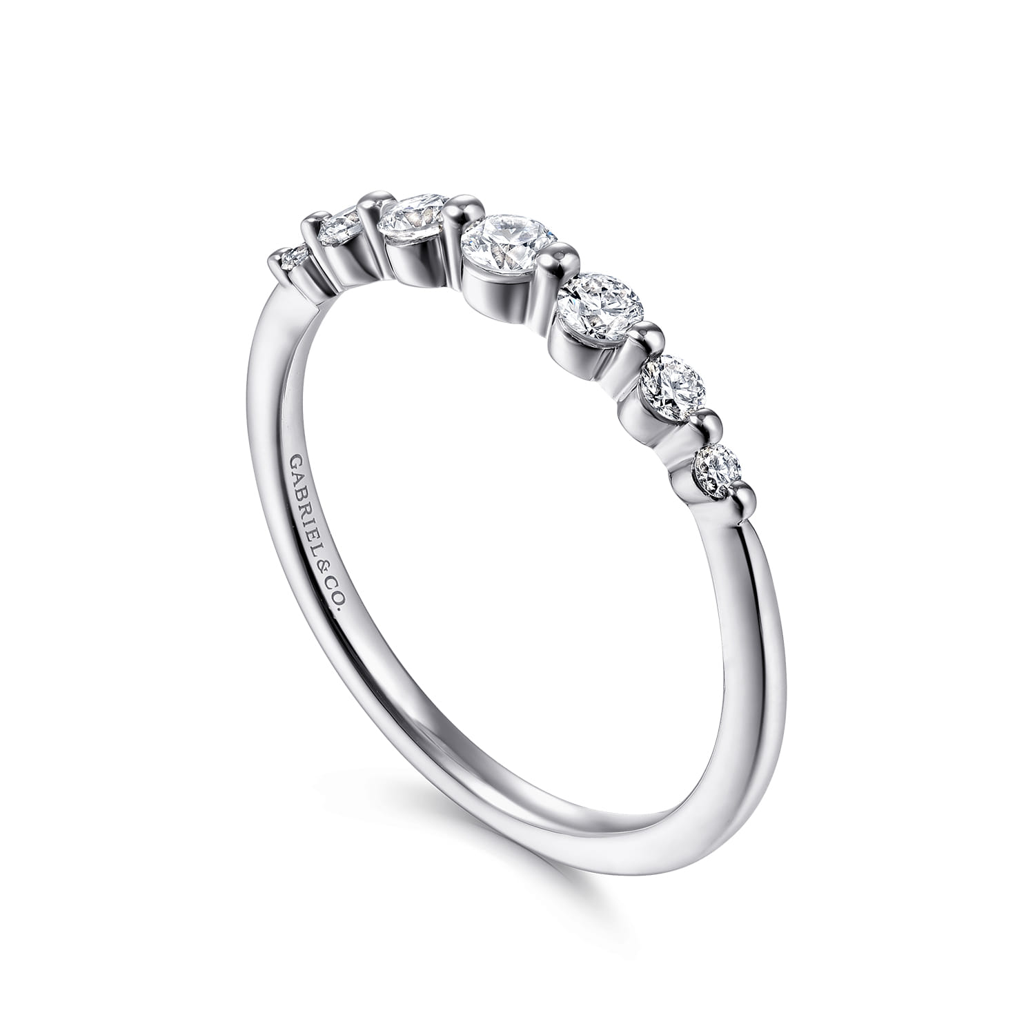 14K White Gold Single Prong Diamond Ring - 0.25 ct - Shot 3