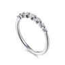 14K White Gold Single Prong Diamond Ring - 0.25 ct