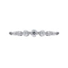14K White Gold Single Prong Diamond Ring - 0.25 ct