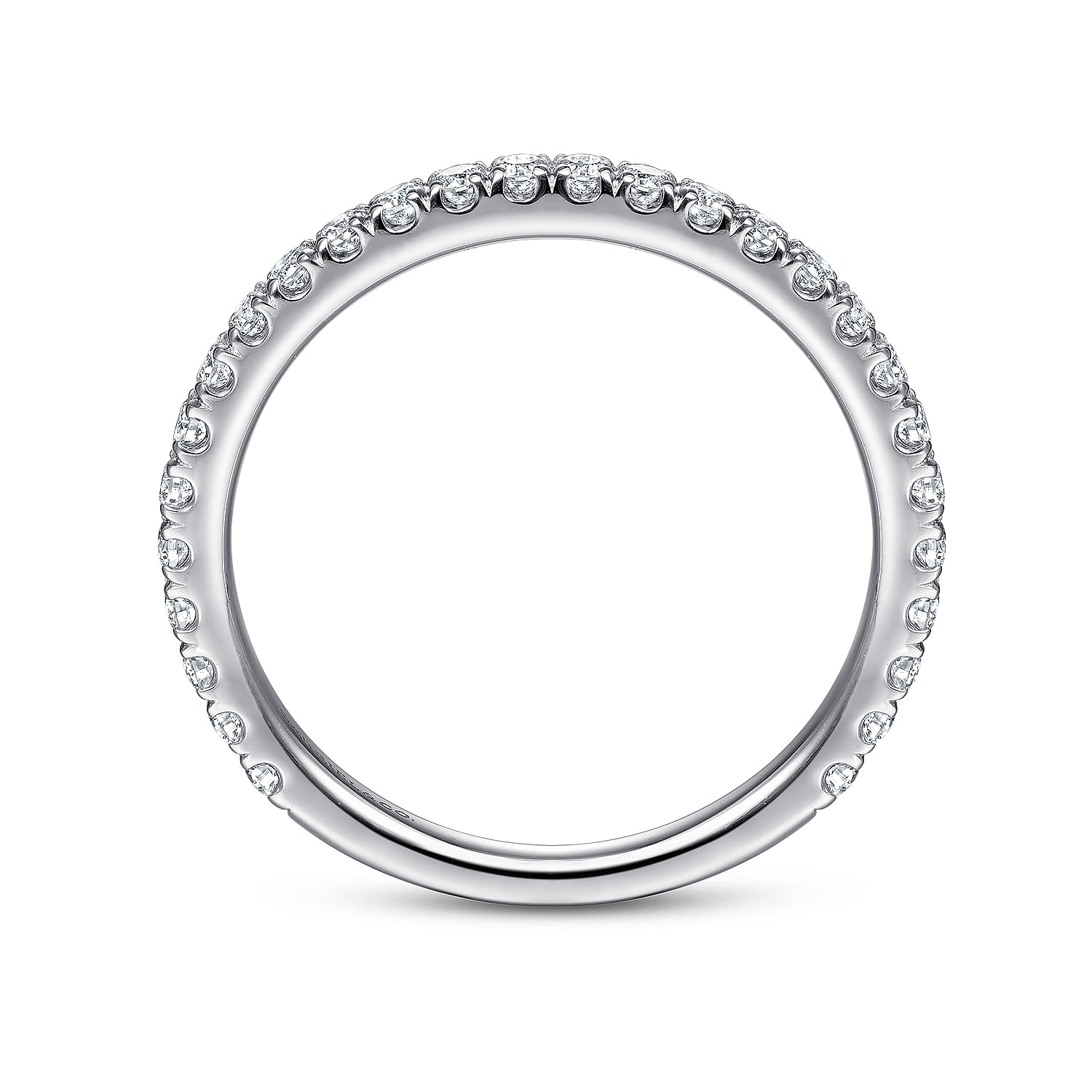 14K White Gold Stackable Diamond Ring - 0.4 ct - Shot 2